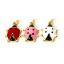 Picture of Eco-friendly Brass Charms 18K Real Gold Plated Ladybug Animal Enamel 25mm x 15mm