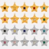 Immagine di 2 Pz 304 Acciaio Inossidabile Galassia Ciondoli Stella a Cinque Punte Multicolore Strass 25mm x 24mm