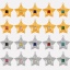 Immagine di 2 Pz 304 Acciaio Inossidabile Galassia Ciondoli Stella a Cinque Punte Multicolore Strass 25mm x 24mm