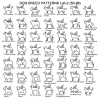 Bild von 304 Edelstahl Personalisierte Namenskette Personalisierter Buchstaben-Charm-Anhänger Hund Katze 45cm lang
