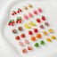 Immagine di 2 Pz Ottone Ciondoli Placcato Oro 18K Frutta Smalto