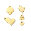 Immagine di 2 PCs 304 Stainless Steel Charms 18K Gold Plated Enamel