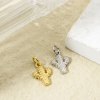 Picture of Eco-friendly Brass West Cowboy Charms Real Gold Plated Cactus 17mm x 9mm