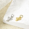 Picture of Eco-friendly Brass West Cowboy Charms Real Gold Plated Cactus 17mm x 9mm