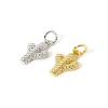 Picture of Eco-friendly Brass West Cowboy Charms Real Gold Plated Cactus 17mm x 9mm