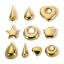 Picture of Eco-friendly PVD Vacuum Plating 304 Stainless Steel Charms 14K Real Gold Plated Smooth Blank