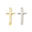Immagine di 2 Pz Ottone Religione Pendenti Charms Connettori Multicolore Croce 19mm x 9mm
