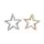 Picture of Brass Galaxy Charms Multicolor Pentagram Star Micro Pave Clear Cubic Zirconia