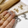 Bild von Umweltfreundlich 304 Edelstahl Charms Phönix Bunt Blumenrattan Hohl