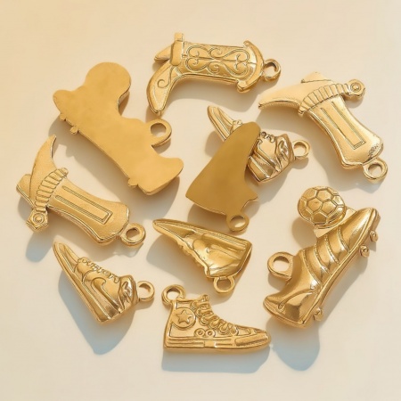 304 Stainless Steel Clothes Charms Shoes Boots