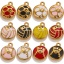 Immagine di 1 Pz Placcatura Sottovuoto PVD Ecologica 304 Acciaio Inossidabile Ciondoli Pallavolo Placcato Oro 18K Smalto 17mm x 14mm