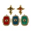 Picture of Eco-friendly PVD Vacuum Plating 304 Stainless Steel Religious Charms 18K Real Gold Plated Enamel