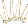 Picture of Brass Link Chain Necklace 18K Gold Plated With Spring Ring Clasp