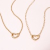 Picture of Brass Link Chain Necklace 18K Gold Plated With Spring Ring Clasp
