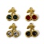 Picture of Eco-friendly Vacuum Plating 304 Stainless Steel Flora Collection Charms 18K Gold Plated Cherry Fruit 14mm x 12mm