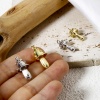 Bild von Messing Flora Kollektion Charms Pilz 3D