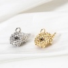 Picture of Eco-friendly Brass Pet Silhouette Charms Real Gold Plated Hedgehog 3D 18mm x 13.5mm