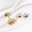 Immagine di 5 Pz Ecologico Ottone Perline di Cauzione con Anello per Gioielli Fai-da-te che Fanno i Ritrovamenti Accessori Barile Stella Disegno Vero Oro Placcato 10mm x 8mm