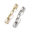 Bild von Umweltfreundlich Messing Steckverbinder Verschluss Oval Echtgold plattiert 7cm x 0.8cm