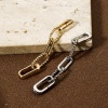 Bild von Umweltfreundlich Messing Steckverbinder Verschluss Oval Echtgold plattiert 7cm x 0.8cm