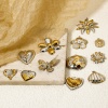 Immagine di 1 Pz Placcatura Sottovuoto PVD Ecologica 304 Acciaio Inossidabile Ciondoli 18K Vero Oro Placcato & Tono Argento ( Può tenere Doppio Colore