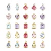 Picture of Eco-friendly Brass & Glass Geometric Charms Real Platinum Plated Multicolor