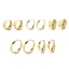 Picture of Eco-friendly Stylish Simple 18K Real Gold Plated Brass Round Hoop Earrings For Women Valentine's Day