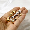 Bild von Umweltfreundlich Messing Perlen zur DIY-Schmuckherstellung Echtgold plattiert Rund