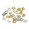 Picture of Eco-friendly Brass Bolt Spring Ring Clasps Round Real Gold Plated