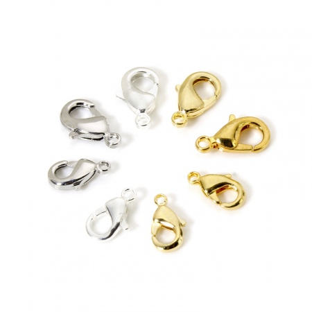 Eco-friendly Brass Lobster Clasp Findings Real Gold Plated