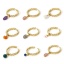 Immagine di 1 Pz Ecologico Retrò Semplice 18K Vero Oro Placcato Ottone & Gemma Aperto Scheggia di Perle Anello Per Donne 17.3mm (taglia di US: 7)