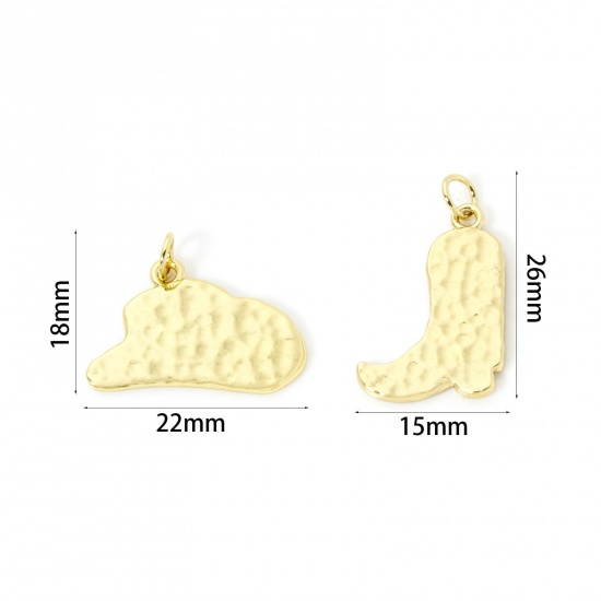 Picture of Eco-friendly Brass West Cowboy Charms 18K Real Gold Plated Enamel