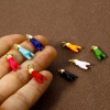 Picture of Eco-friendly Brass Charms 18K Real Gold Plated Enamel Rock N Roll Hand Sign Gesture 21mm x 6mm