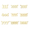 Picture of Eco-friendly Brass Connectors Charms Pendants 18K Real Gold Plated Angel Number