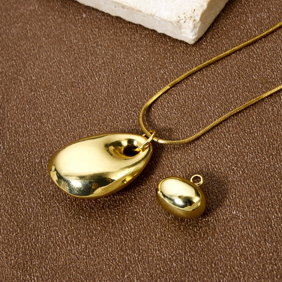 Immagine di 2 Pz Ecologico Ottone Ciondoli 18K Vero Oro Placcato 3D