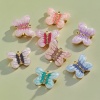 Picture of Eco-friendly PVD Vacuum Plating 304 Stainless Steel Charms Gold Plated Enamel Butterfly Animal 20mm x 15.5mm
