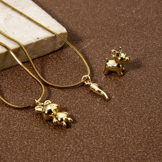 Picture of Eco-friendly Brass Charms 18K Real Gold Plated 3D