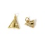 Bild von Umweltfreundlich Messing Origami Charms 18K Echtgold plattiert Origami-Flugzeug Micro Pave Klar Kubischer Zirkon