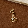 Picture of Eco-friendly Brass Pendants 18K Real Gold Plated Giraffe Animal Micro Pave