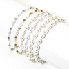 Bild von Umweltfreundlich Elegant Stilvoll Bunt 304 Edelstahl & Acryl Handgefertigte Gliederkette Fußketten Für Frauen Party