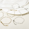 Bild von Umweltfreundlich Elegant Stilvoll Bunt 304 Edelstahl & Acryl Handgefertigte Gliederkette Fußketten Für Frauen Party