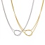 Image de 1 Pièce Collier Ras de Cou Chaîne Maille Serpent Élégant en 304 Acier Inoxydable Respectueux de la Nature Minimaliste Nœud Multicouche Pour Femmes Cadeau