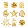Picture of Eco-friendly PVD Vacuum Plating 304 Stainless Steel Pendants 18K Real Gold Plated Sun Flower