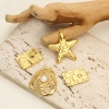 Picture of Eco-friendly PVD Vacuum Plating 304 Stainless Steel Pendants 18K Real Gold Plated Sun Flower