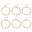 Imagen de 1 Unidad Enchapado al Vacío Ecológico Elegante Chapado en Oro de 18K 304 Acero Inoxidable Cadenas de Curb Tobilleras Para Mujeres Regalo 22cm longitud