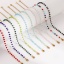 Immagine di 1 Pz Placcatura Sottovuoto Ecologica Elegante Placcato Oro 18K 304 Acciaio Inossidabile & Vetro Catena di Perline Cavigliere Per Donne Regalo 22cm Lunghezza