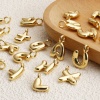 Picture of Eco-friendly Brass Charms 18K Real Gold Plated Capital Alphabet Initial Letter Message " A-Z "