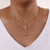 Picture of Eco-friendly Exquisite Religious 18K Real Gold Plated Brass Curb Link Chain Angel 3D Pendant Charm Necklace For Women Gift 45cm(17.7") + 5cm(2") long
