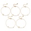 Picture of Eco-friendly Vacuum Plating Exquisite Stylish 18K Gold Plated Transparent Clear 304 Stainless Steel & Cubic Zirconia Link Cable Chain Anklet For Women Gift 22cm(8.7") long