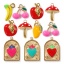 Immagine di 1 Pz Placcatura Sottovuoto PVD Ecologica 304 Acciaio Inossidabile Ciondoli 18K Vero Oro Placcato Multicolore Smalto Frutta Ex Voto Cuore